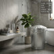 Galvanised Trash Bin Large 90L image