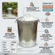 Galvanised Trash Bin Large 90L image