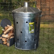 Galvanised Large Incinerator 90L