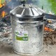 Galvanised Trash Bin Mni 15L image