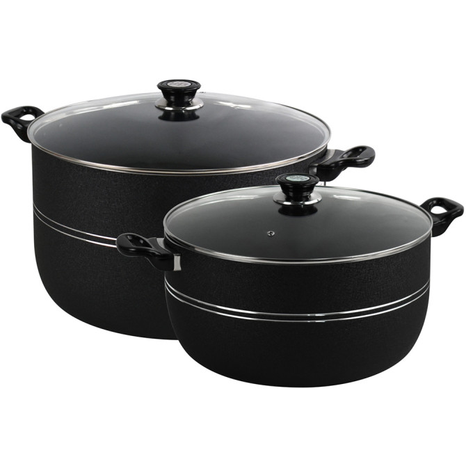 Ashley NS Casserole 36-40CM BLACK NON STICK COOKWARE image