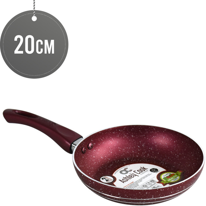 Ashley NS Fry Pan 20CM RED Induction NON STICK COOKWARE image