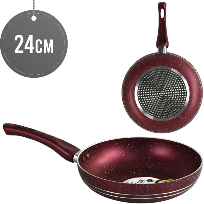 Ashley NS Fry Pan 24CM RED Induction image