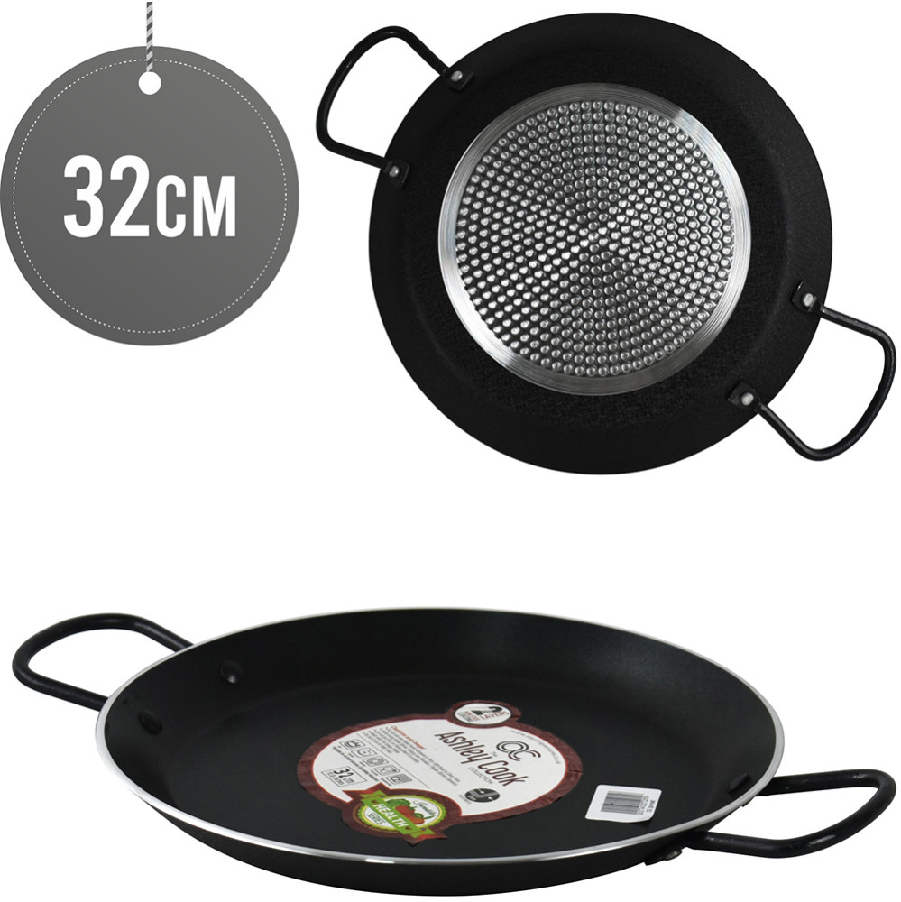 Ashley NS PAELLA Pan 32CM BLACK | Visit Cash and Carry