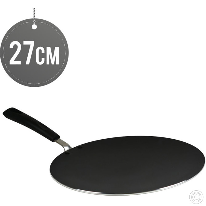 Klassic Non-Stick Aluminium Tawa/ Pan 27cm 3.5MM NON STICK COOKWARE image