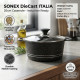 Sonex DieCast ITALIA 20CM Casserole Induction NON STICK COOKWARE image