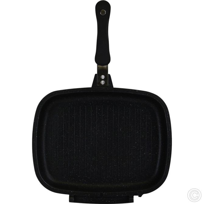 Sonex DieCast MARVEL 30CM Double Grill Pan NON STICK COOKWARE image