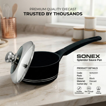 Sonex Splendor Sauce Pan Diecast 18cm