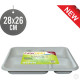 Biodegradeable Bagasse Plates With 5 Compartments 28x26cm