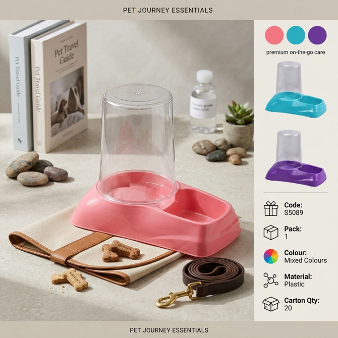 Automatic Pet Water & Feeding Dispenser 3L PETS image