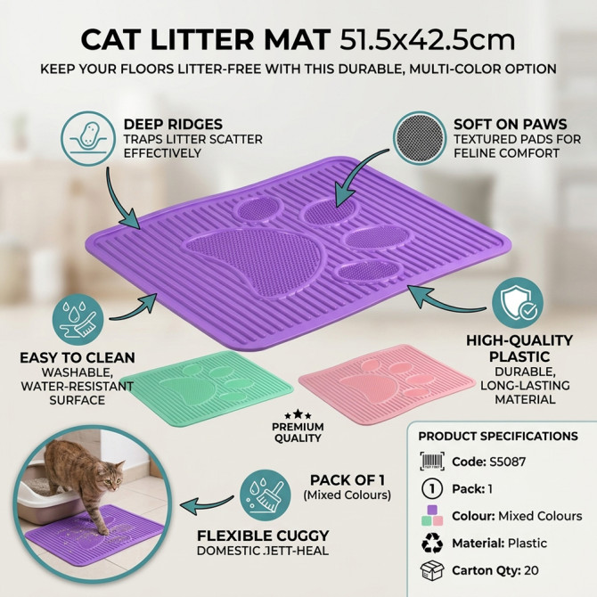Cat Litter Mat 51.5x42.5cm image