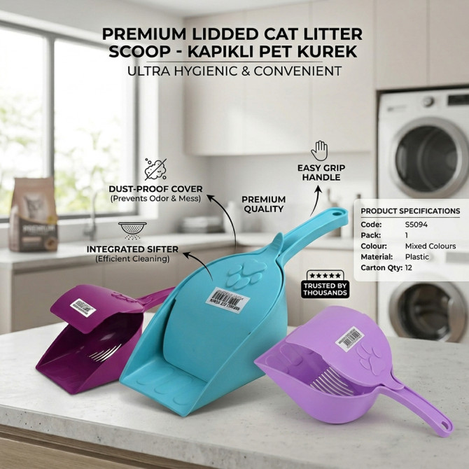 Cat Litter Scoop With Cover PETS image