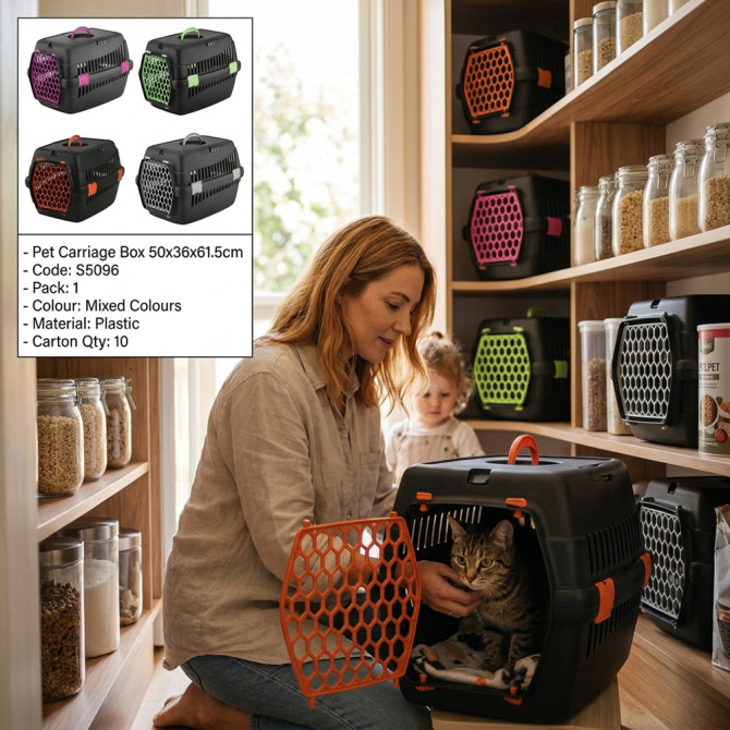 Pet Carriage Box 50x36x61.5cm PETS image