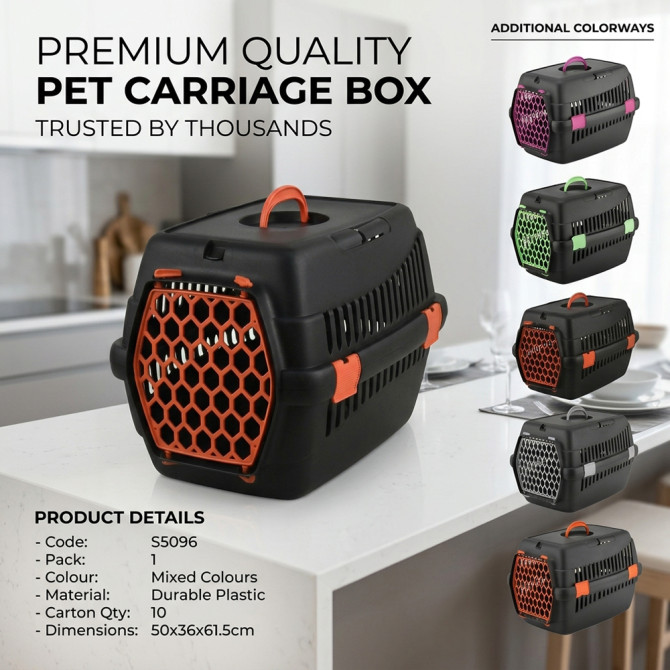 Pet Carriage Box 50x36x61.5cm PETS image