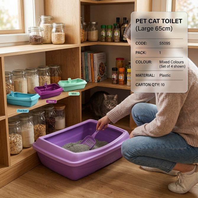 Pet Cat Toilet 65x46x15cm PETS image
