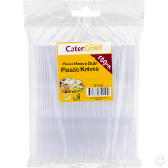 Disposable Heavy Duty Knives 100pack Clear