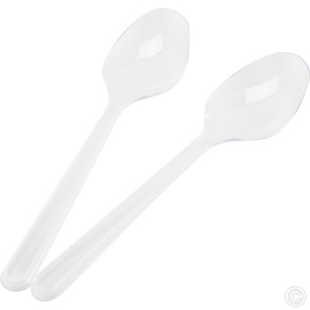 Reusable Heavy Duty Spoons 50pack Clear