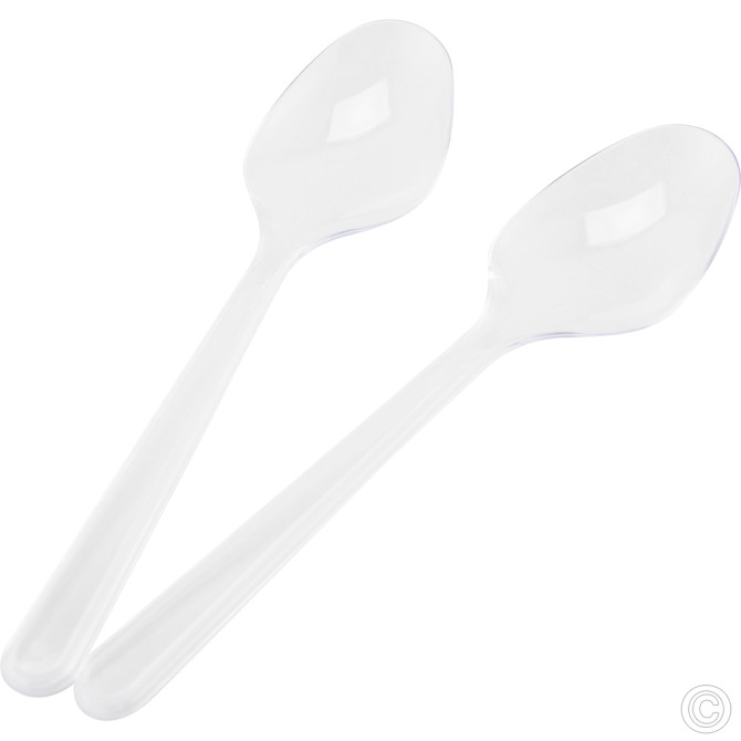 Disposable Heavy Duty Spoons 50pack Clear DISPOSABLES, PLASTIC DISPOSABLE image