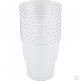 Reusable Plastic Cups 180CC 12pack Clear