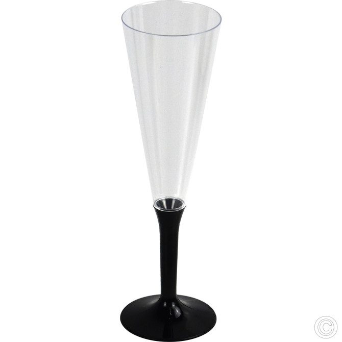 Reusable Champagne Glass 150ml 4pk REUSABLE PLASTIC DISPOSABLE image