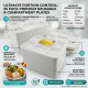 Recyclable Plastic Plates 6 Compartments 25pack PLASTIC DISPOSABLE image