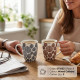 Coffee Tea Cups 250ml (mixed designs) image