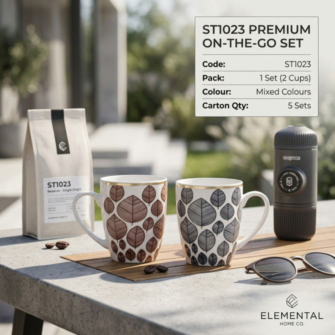 Coffee Tea Cups 250ml (mixed designs) image