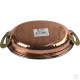 Copper Steel Oval Dish With Brass Handles No1 7
