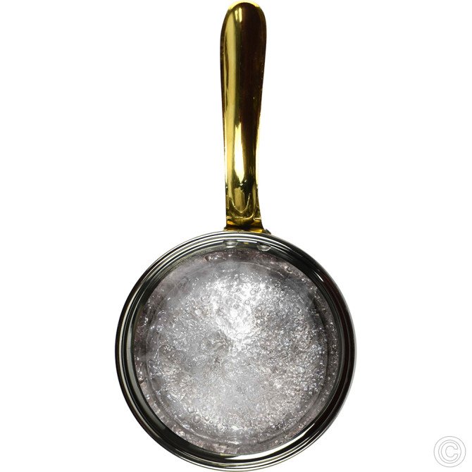 Copper Steel Sauce Pan With Brass Handle No1 300 ml image