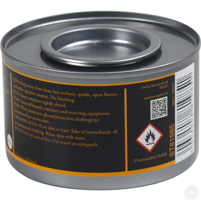 HorecaGold Ethanol Chafing Fuel 195g 12pack (3.5 hours) image