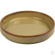 HorecaGold Porcelain Round Stacking Tray 650ML 22Oz Reactive Glaze Brown SERVEWARE image