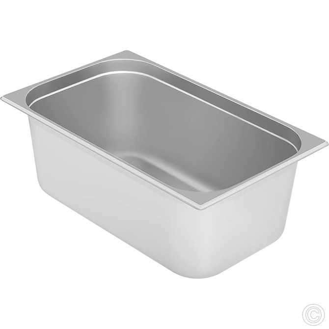 HorecaGold Stainless Steel Gastronorm Container 1/1 200mm Deep SERVEWARE image