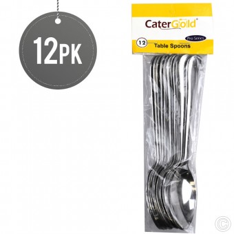 Pro Stainless Steel Table Spoons 12pack