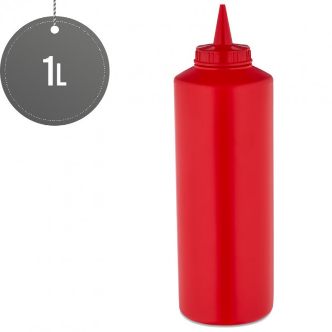 Sauce Bottle Red 1000ml (35oz) image