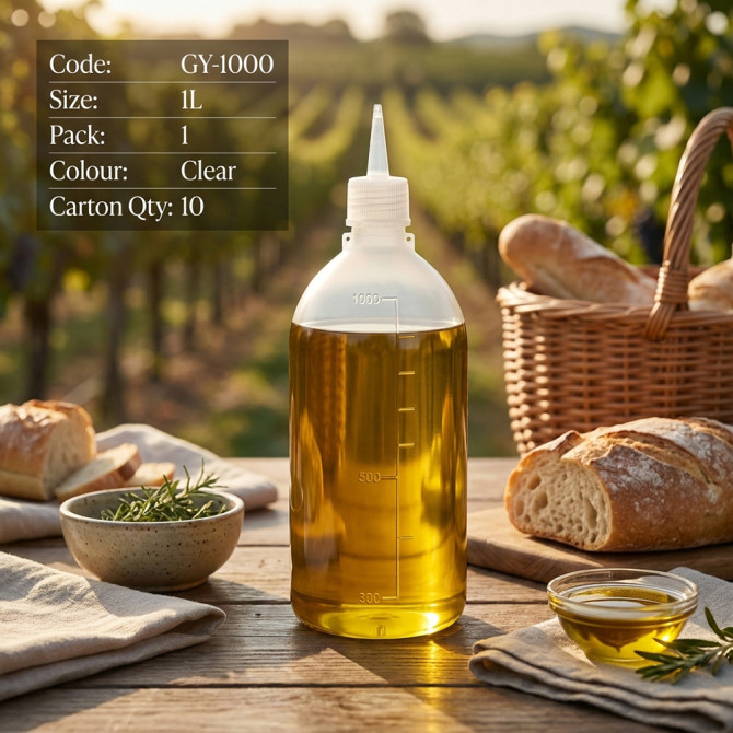 Squeeze Bottle Oil Dispenser 1L