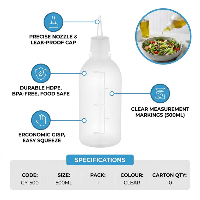 Squeeze Bottle Oil Dispenser 500ML
