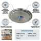 Stainless Steel Round Serving Plate Tray 21cm SERVEWARE, SERVEWARE image