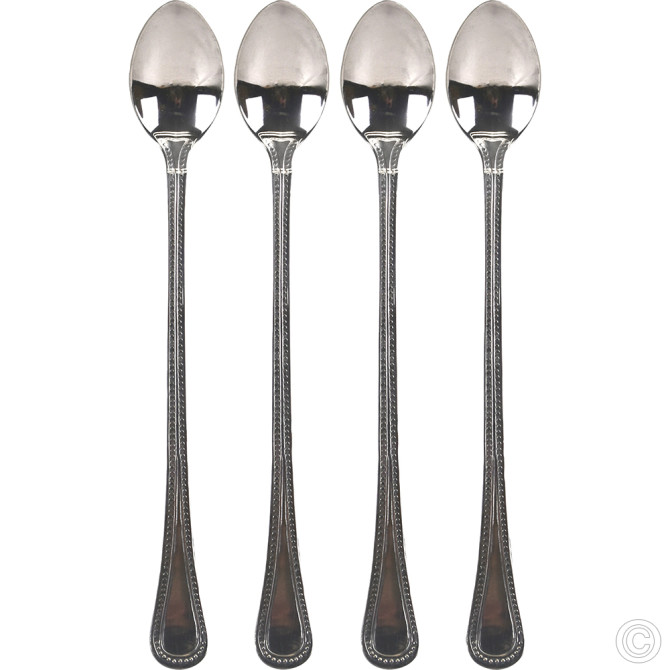 Stainless Steel Cocktail Soda Spoon 4pk (Royal) image