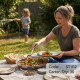 Stainless Steel Oval Curry Dish 25cm image