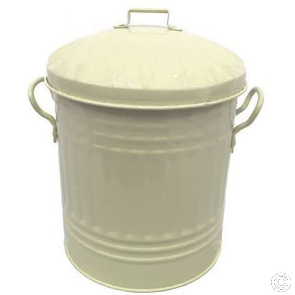 Metal Dust Container Label Quality Wholesale Small Coloured Metal Dust Bin with Lid Recycling ...