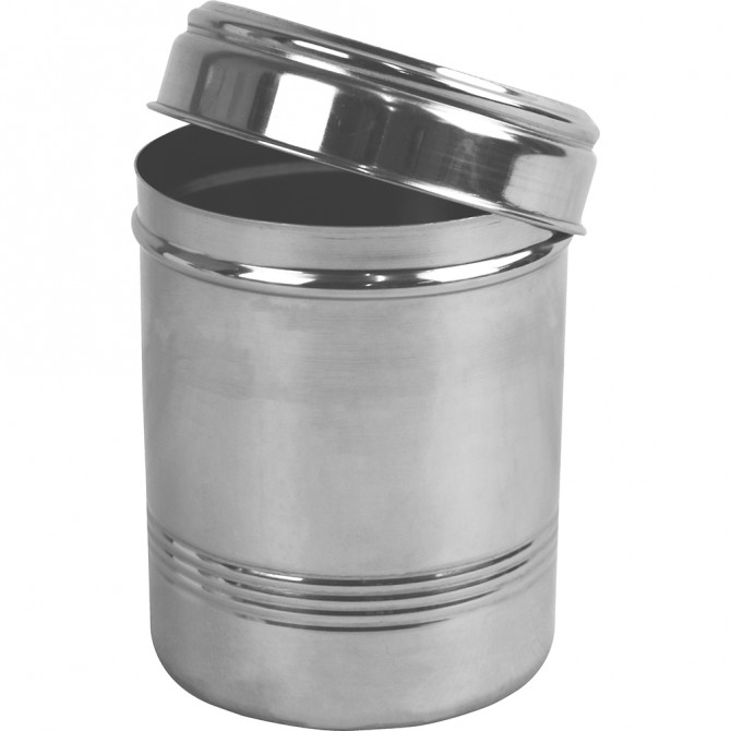 Stainless Steel Clear Canister 9.4x12.5cm image
