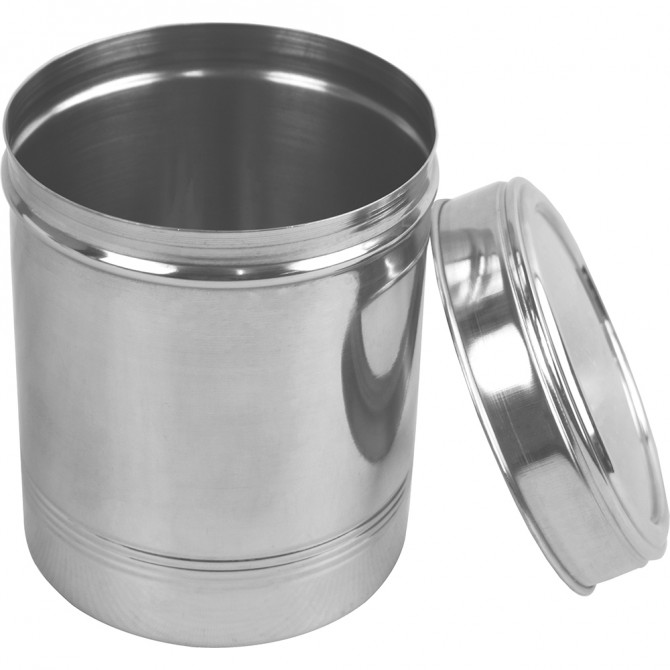 Stainless Steel Clear Canister 9.4x12.5cm image