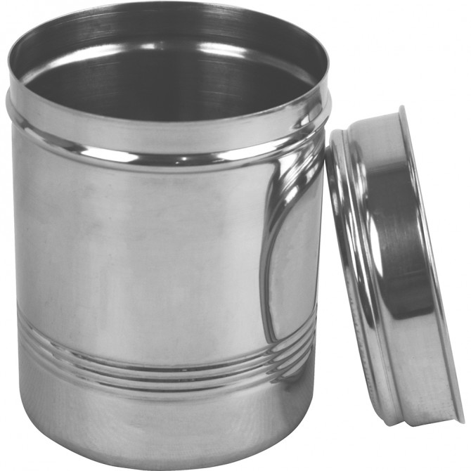 Stainless Steel Clear Canister 9.4x12.5cm image