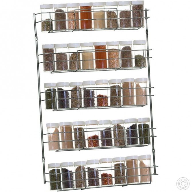 Stainless Steel Spice Rack 5 Tier image