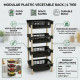 Modular Plastic Vegetable Rack 4 Tier STORAGE & ORGANISATION image