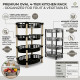 Oval 4 Tier Fruit and Vegetable Kitchen Rack STORAGE & ORGANISATION image