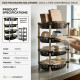 Oval 4 Tier Fruit and Vegetable Kitchen Rack STORAGE & ORGANISATION image