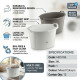 Oval Plastic Laundry Basket Hamper With Grip Handles image