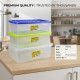 Plastic Stackable Storage Box With Lid 30L image