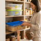 Plastic Stackable Storage Box With Lid 30L image
